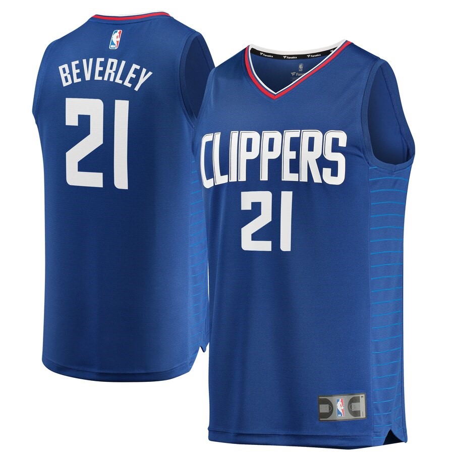 LA Clippers Patrick Beverley Fanatics Branded Blue Fast Break Replica ...