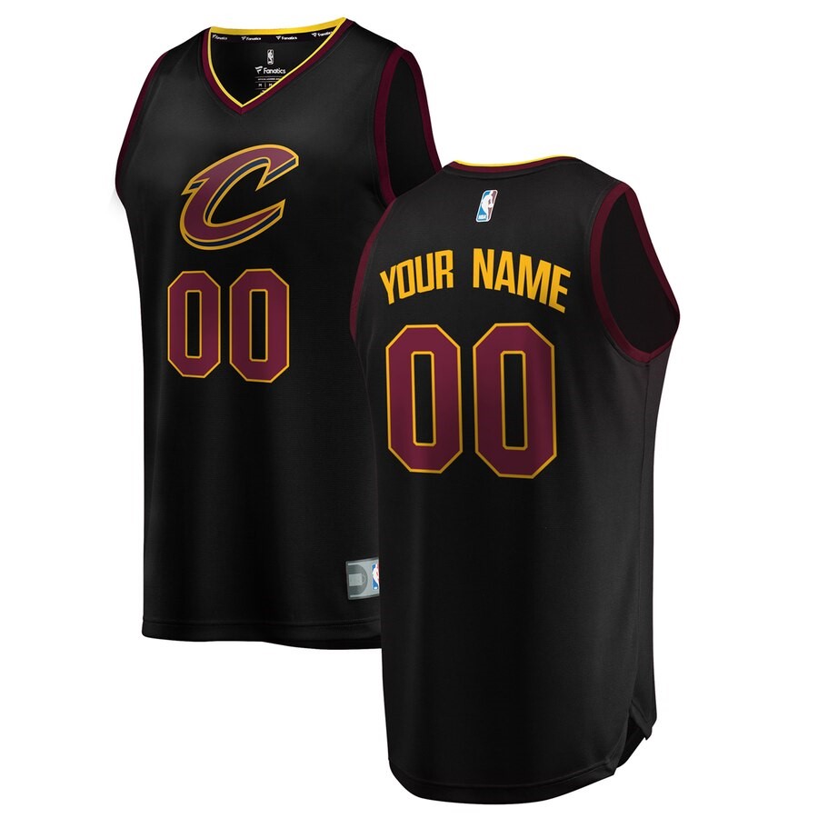 Cleveland Cavaliers Fanatics Branded Black Fast Break Replica Custom ...