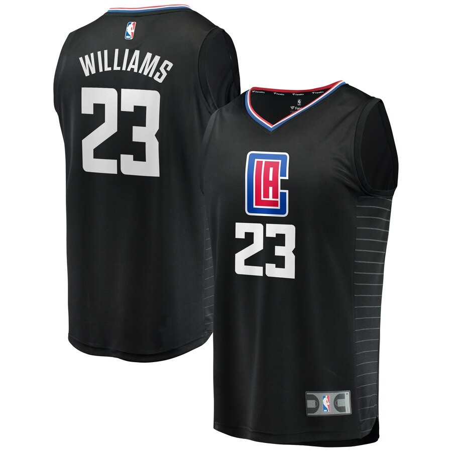 LA Clippers Lou Williams Fanatics Branded Black Fast Break Replica ...