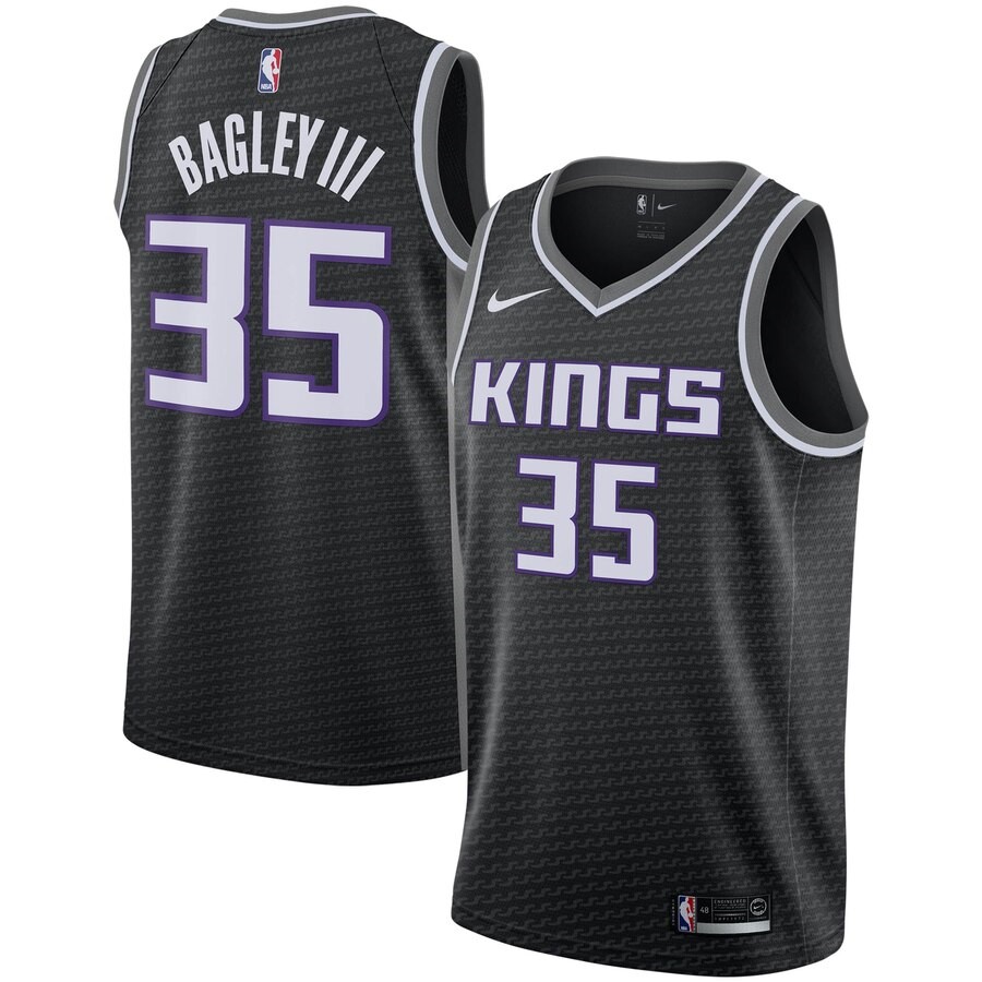 Sacramento Kings Marvin Bagley Iii Nike Black 2019 2020 Swingman Jersey 