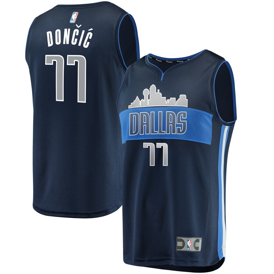 Dallas Mavericks Luka Doncic Fanatics Branded Blue Fast Break Replica ...