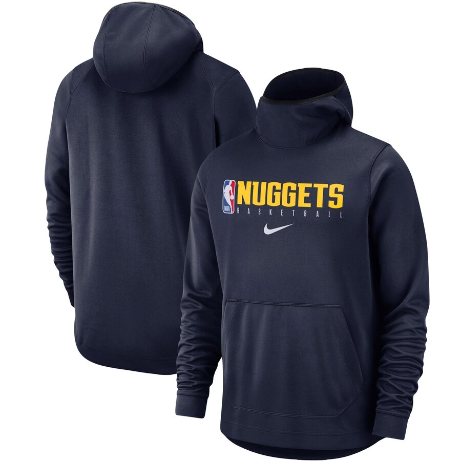 Denver Nuggets Nike Navy Spotlight Practice Performance Pullover Hoodie ...