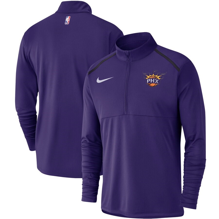 Phoenix Suns Nike Purple Element Performance Half-Zip Pullover Jacket ...