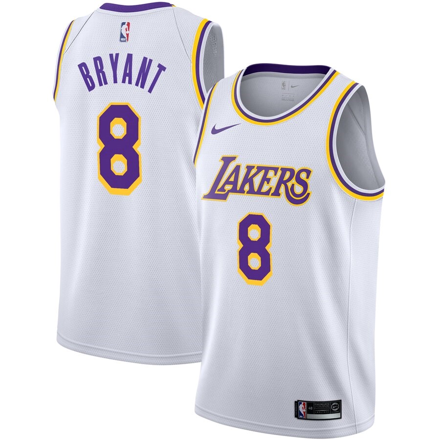 Kobe Bryant Los Angeles Lakers Nike Swingman Jersey White - Association ...