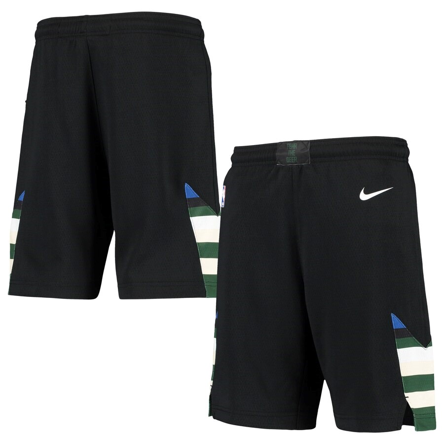 Milwaukee Bucks Nike Black Swingman Statement Performance Short ...