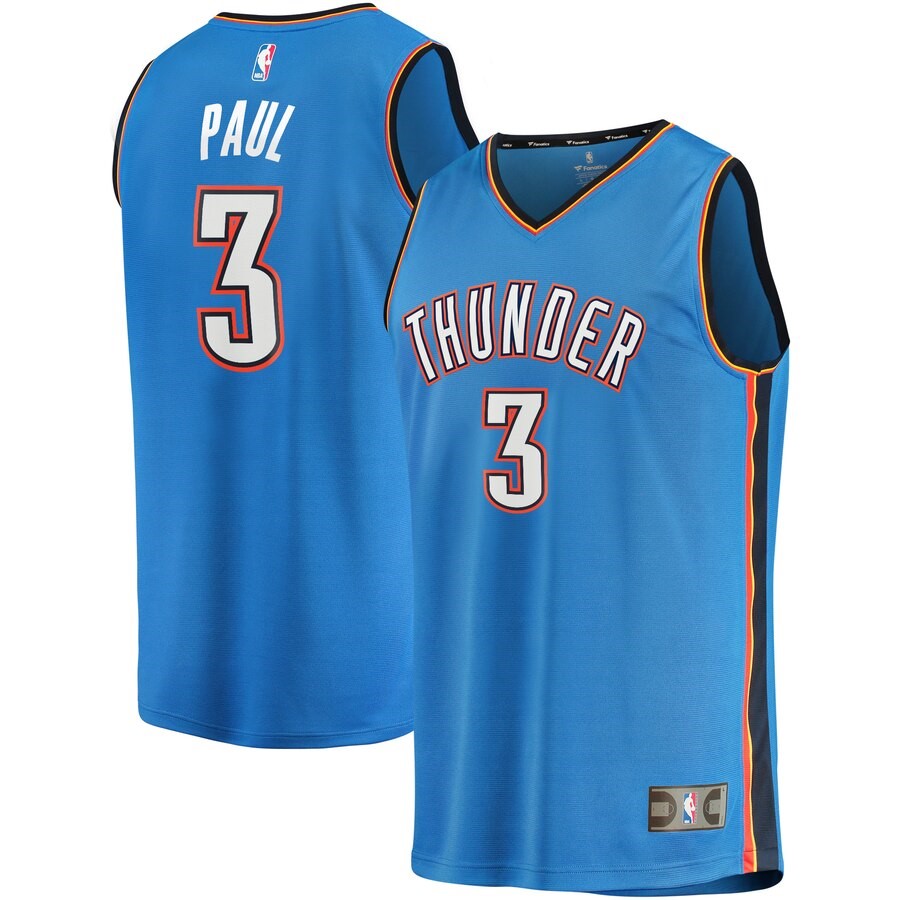 Oklahoma City Thunder Chris Paul Fanatics Branded Blue Fast Break ...