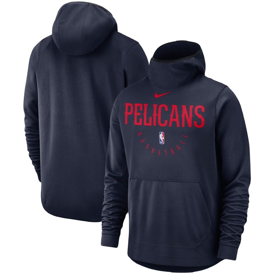 New Orleans Pelicans Nike Navy Spotlight Performance Pullover Hoodie ...