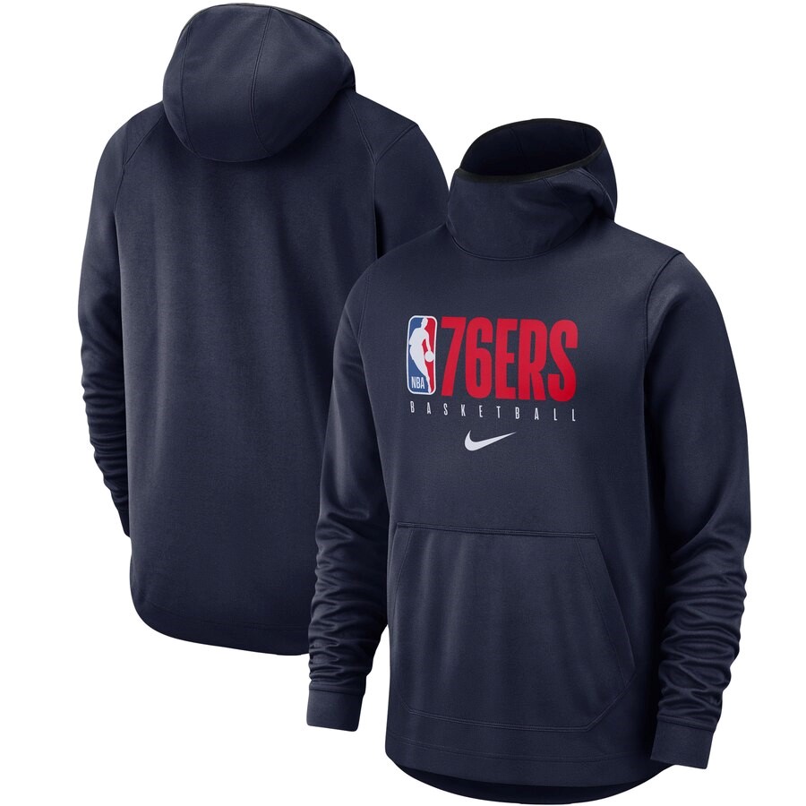 Philadelphia 76ers Nike Navy Spotlight Practice Performance Pullover ...