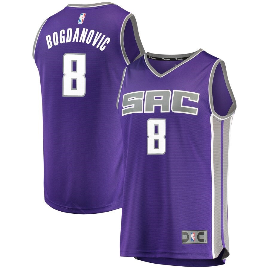 Sacramento Kings Bogdan Bogdanovic Fanatics Branded Purple Fast Break ...