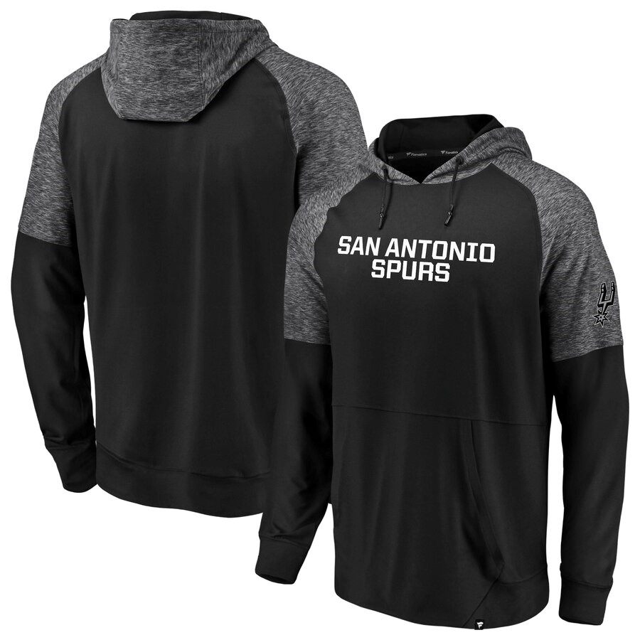 San Antonio Spurs Fanatics Branded BlackHeathered Black Made to Move ...