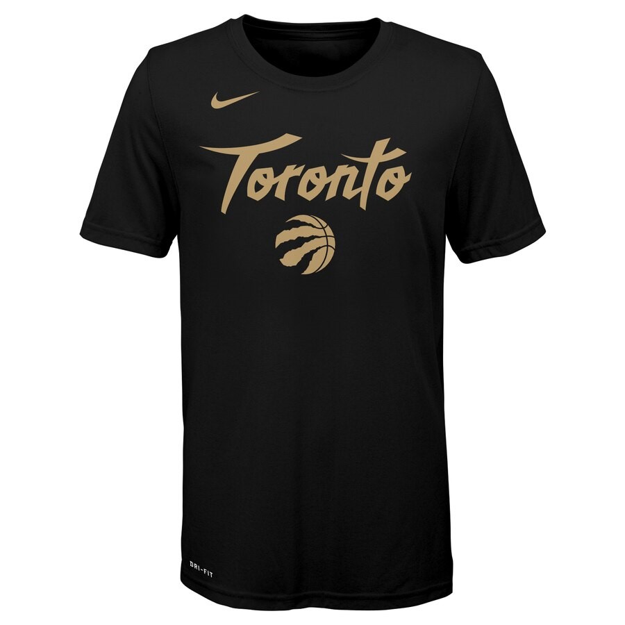 Toronto Raptors Nike Black 2019/20 City Edition Logo T-Shirt - Maillot ...