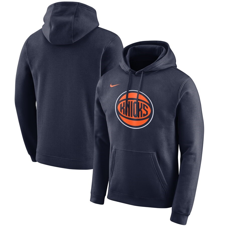 New York Knicks Nike Navy 2019/20 City Edition Club Pullover Hoodie ...