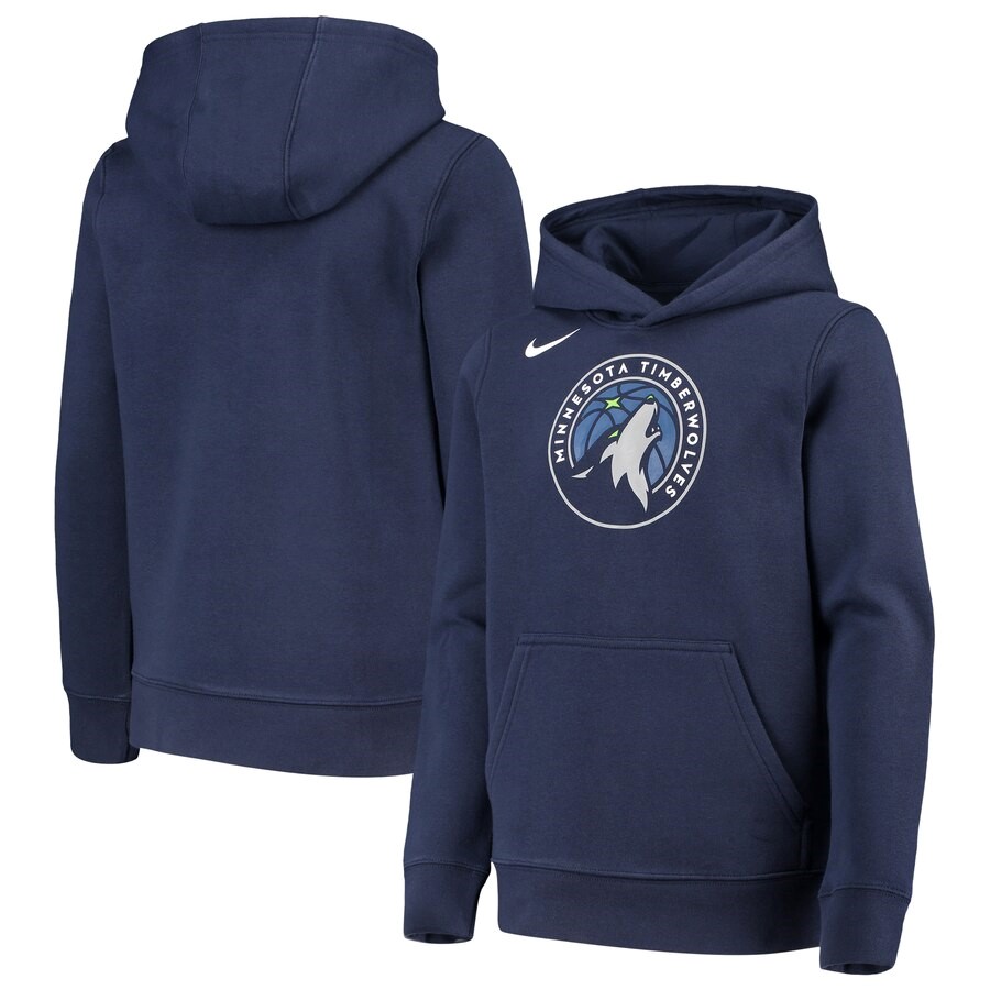 Minnesota Timberwolves Nike Navy Essential Logo Hoodie - Maillot Basket ...