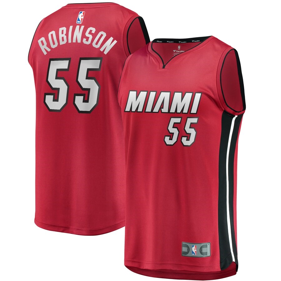 Miami Heat Duncan Robinson Fanatics Branded Red Fast Break Replica ...