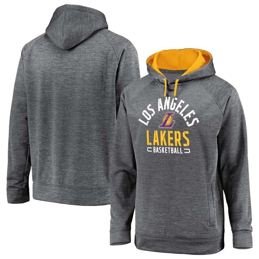 Los Angeles Lakers Fanatics Branded Gray Big & Tall Battle Charged ...