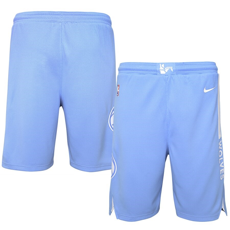 Minnesota Timberwolves Nike Blue 2019/20 City Edition Swingman Shorts ...