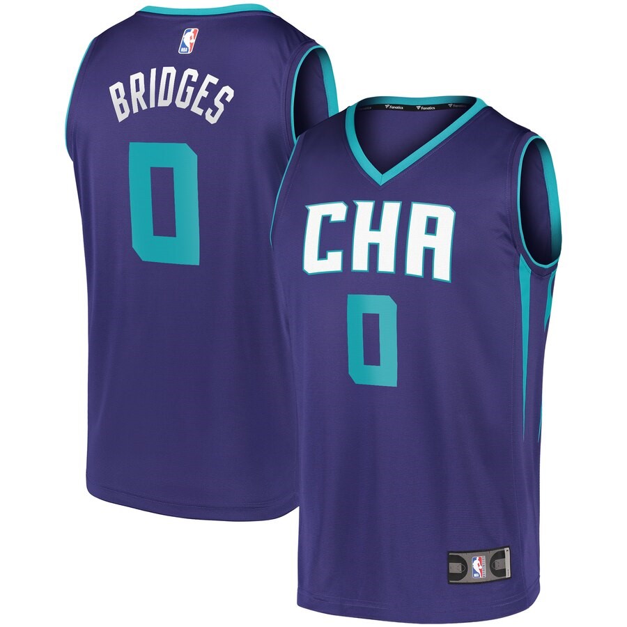 Charlotte Hornets Miles Bridges Fanatics Branded Purple Fast Break ...