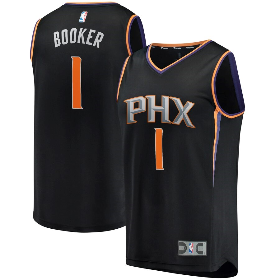 Phoenix Suns Devin Booker Fanatics Branded Black Fast Break Replica ...