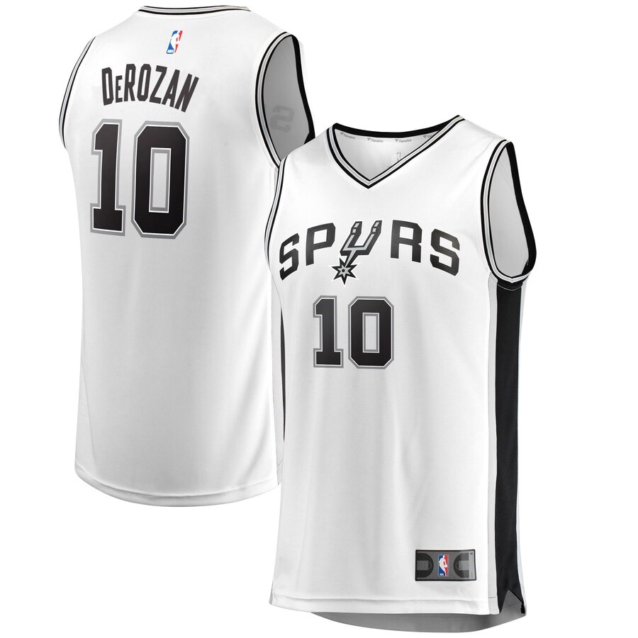 San Antonio Spurs DeMar DeRozan Fanatics Branded White Fast Break ...