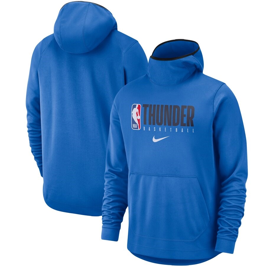 Oklahoma City Thunder Nike Blue Spotlight Practice Performance Pullover 