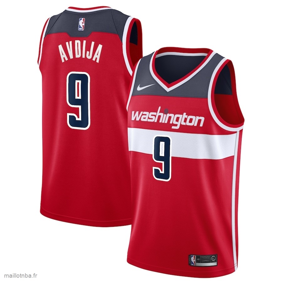 Maillot Washington Wizards Deni Avdija Nike Red 2020/21 Swingman Jersey ...