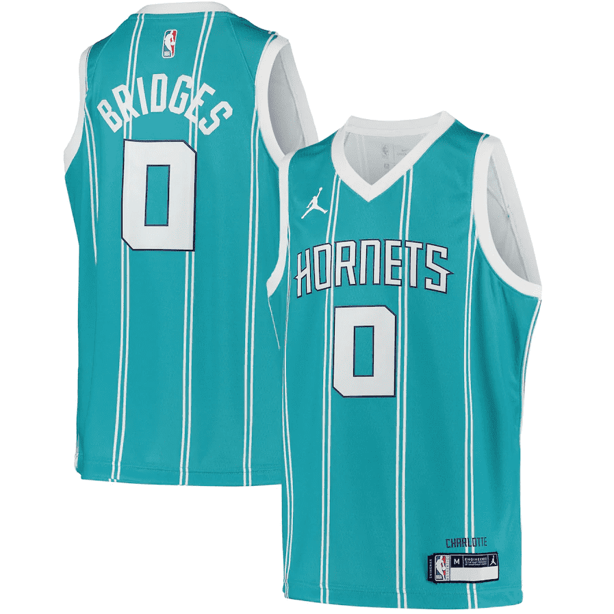 Maillot Charlotte Hornets Miles Bridges Jordan Brand Teal 2020/21 ...