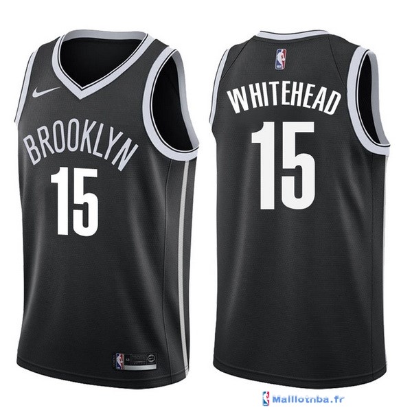 Maillot NBA Pas Cher Brooklyn Nets Isaiah Whitehead 15 Noir Icon 2017/ ...