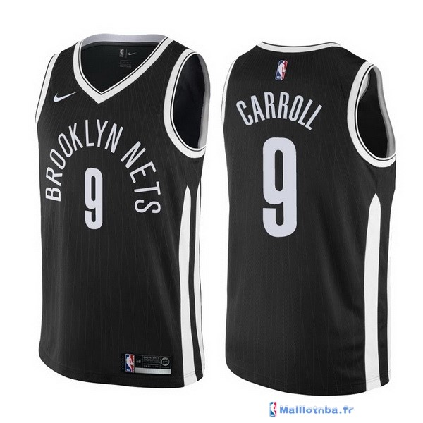 Maillot NBA Pas Cher Brooklyn Nets DeMarre Carroll 9 Nike Noir Ville ...