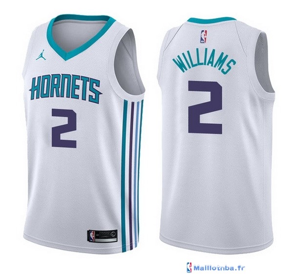 Maillot NBA Pas Cher Charlotte Hornets Marvin Williams 2 Blanc ...