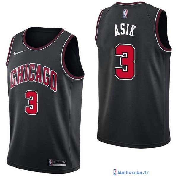 Maillot NBA Pas Cher Chicago Bulls Dwyane Wade 3 Noir Statement 2017/18 ...