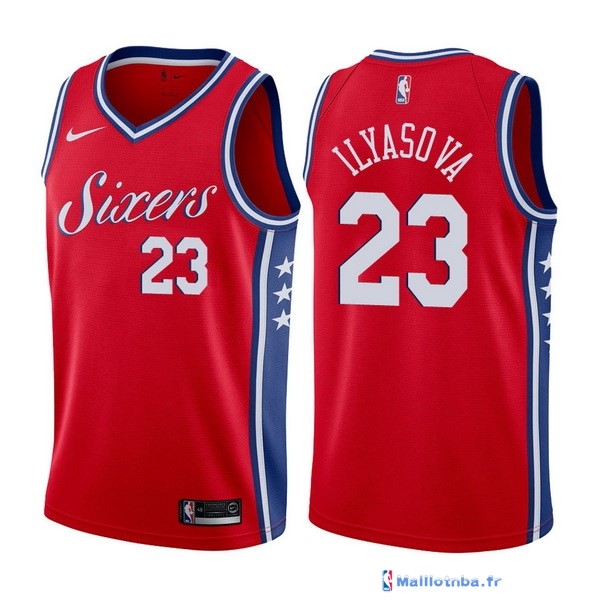 Maillot NBA Pas Cher Philadelphia Sixers Justin Anderson 23 Rouge ...