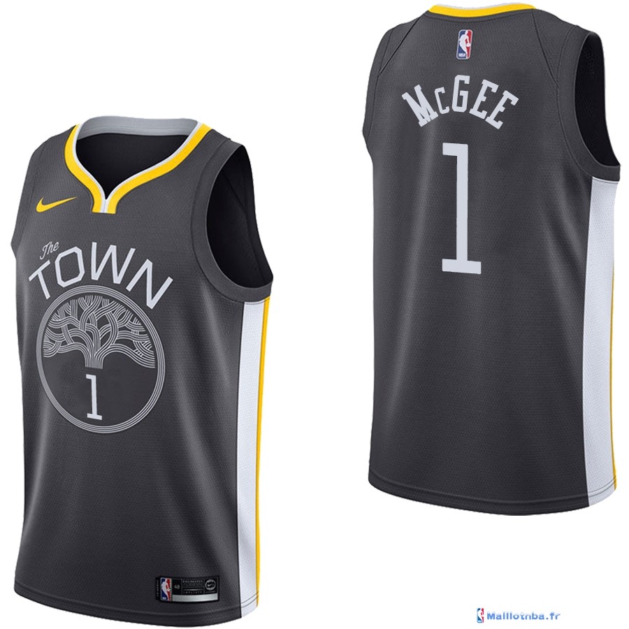 Maillot NBA Pas Cher Golden State Warriors JaVale McGee 1 Noir ...