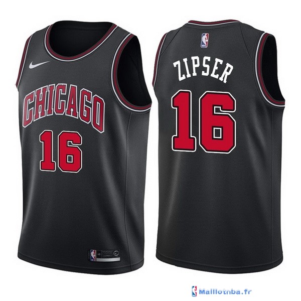 Maillot NBA Pas Cher Chicago Bulls Paul Zipser 16 Noir Statement 2017/ ...