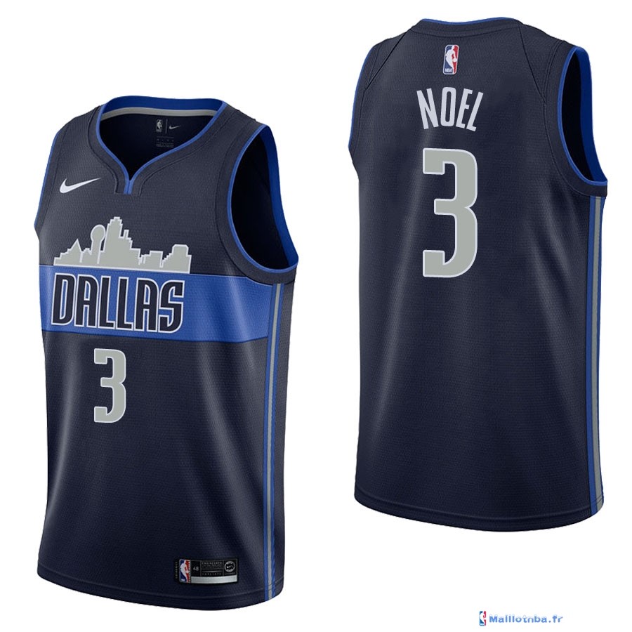 Maillot NBA Pas Cher Dallas Mavericks Nerlens Noel 3 Noir Statement ...