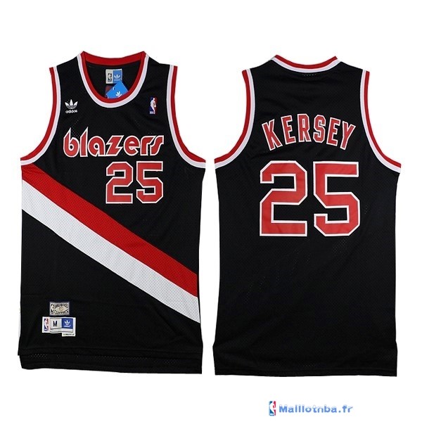 Maillot NBA Pas Cher Portland Trail Blazers 2016 Jerome Kersey 25 Noir ...