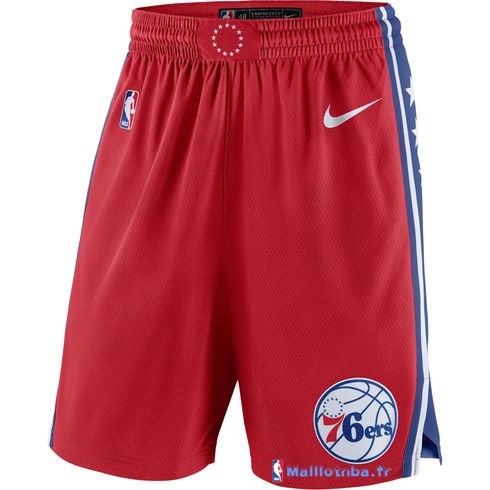 Pantalon NBA Pas Cher Philadelphia Sixers Nike Rouge - Maillot Basket ...