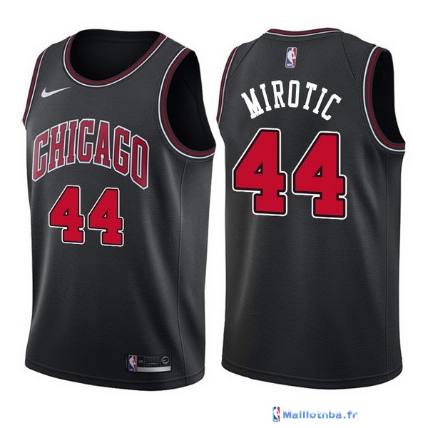 Maillot NBA Pas Cher Chicago Bulls Nikola Mirotic 44 Noir Statement ...