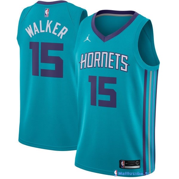 Maillot NBA Pas Cher Charlotte Hornets Kemba Walker 15 Vert Icon 2017/ ...