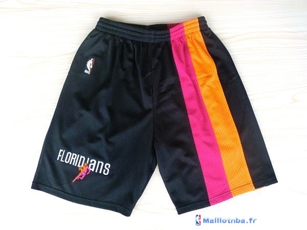 Pantalon NBA Pas Cher Miami Heat Floridians Retro Noir - Maillot Basket ...