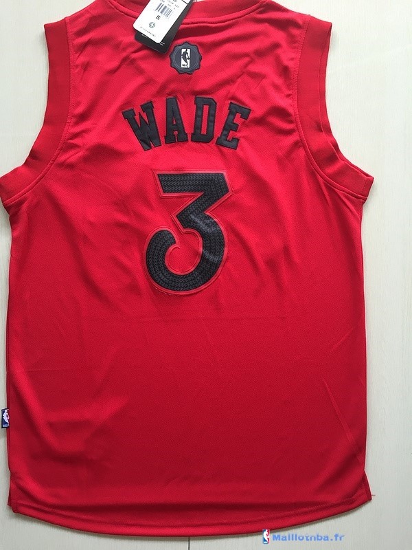 Maillot NBA Pas Cher Noël Chicago Bulls Dwyane Wade 3 Rouge - Maillot ...