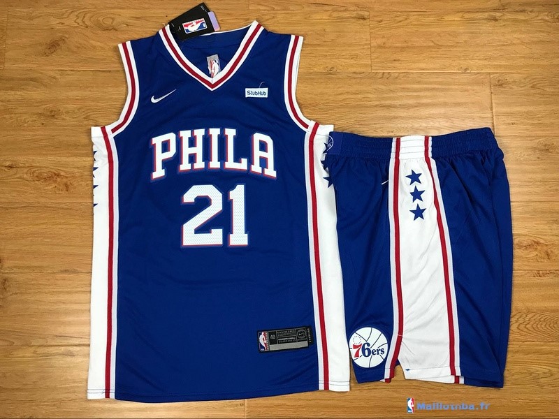 Pantalon NBA Pas Cher Philadelphia Sixers Nike Bleu - Maillot Basket ...