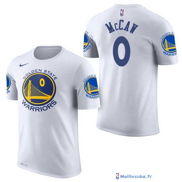 Maillot Manche Courte Golden State Warriors Patrick McCaw 0 Blanc 2017/ ...