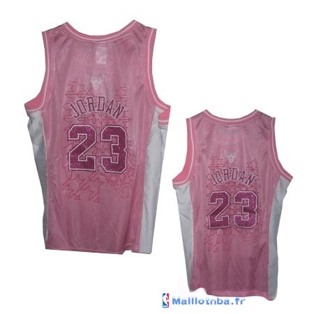 Maillot NBA Pas Cher Chicago Bulls Femme Michael Jordan 23 Rose ...