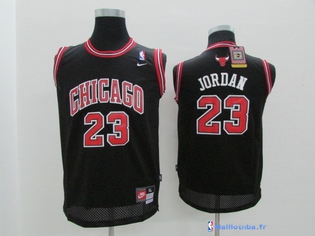 Maillot NBA Pas Cher Chicago Bulls Junior Michael Jordan 23 Noir ...