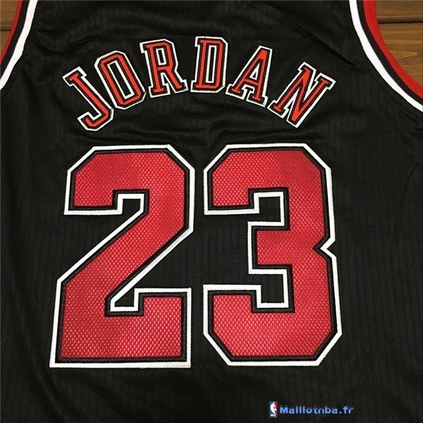 Maillot NBA Pas Cher Chicago Bulls Michael Jordan 23 Noir Rouge ...