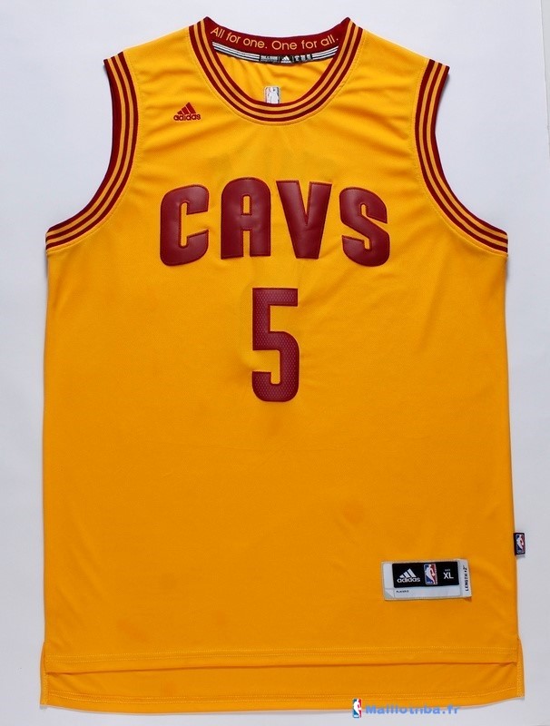 Maillot NBA Pas Cher Cleveland Cavaliers J.R.Smith 5 Jaune - Maillot ...