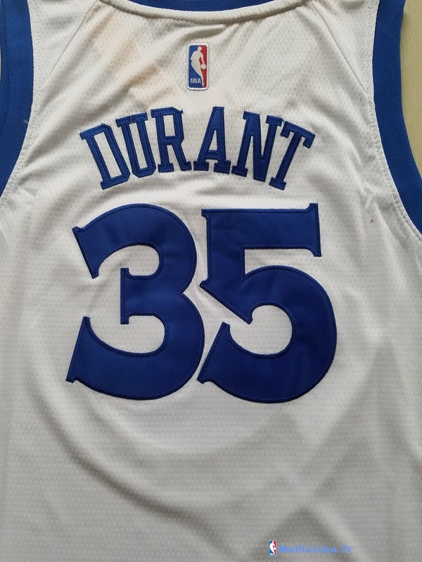 Maillot NBA Pas Cher Golden State Warriors Junior Kevin Durant 35 Blanc ...