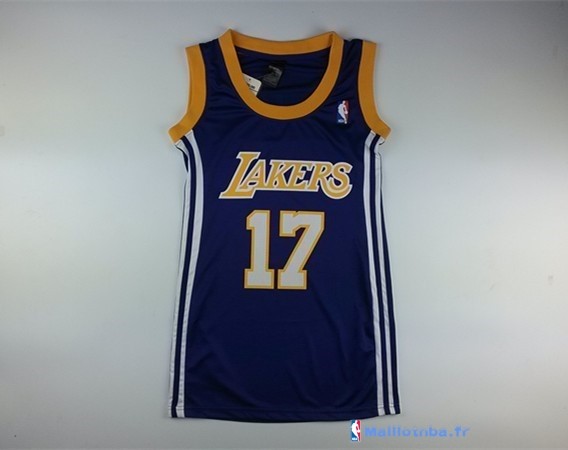 Maillot NBA Pas Cher Los Angeles Lakers Femme Jeremy Lin 17 Noir ...