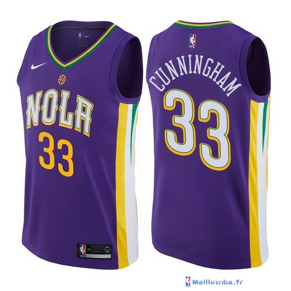 Maillot NBA Pas Cher New Orleans Pelicans Dante Cunningham 33 Nike ...