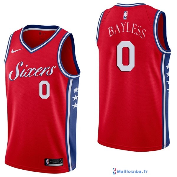 Maillot NBA Pas Cher Philadelphia Sixers Jerryd Bayless 0 Rouge ...